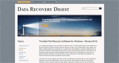 Desktop Screenshot of filerecoverysoftwarereview.com